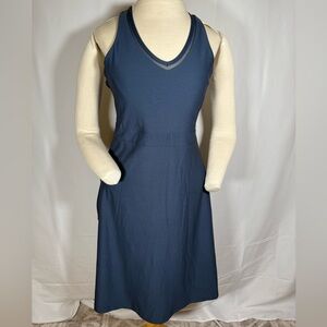 Mondetta Deep Blue V-Neck Midi Dress